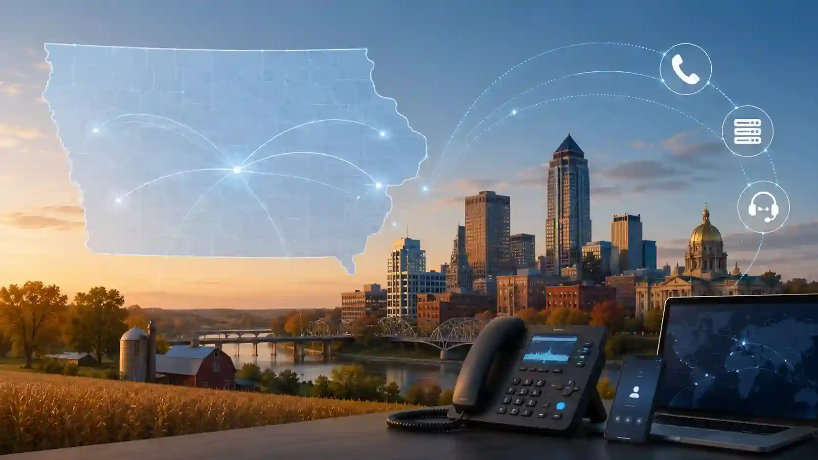 Buy Iowa Local Phone Number – Des Moines & Cedar Rapids Local Numbers
